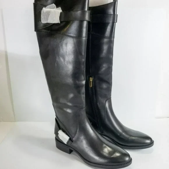Sam Edelman Portman Knee High Boot Black - Picture 2 of 3